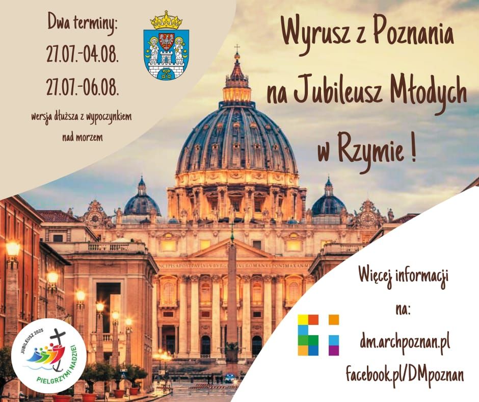 Otwieramy zapisy na Jubileusz Młodych w Rzymie!